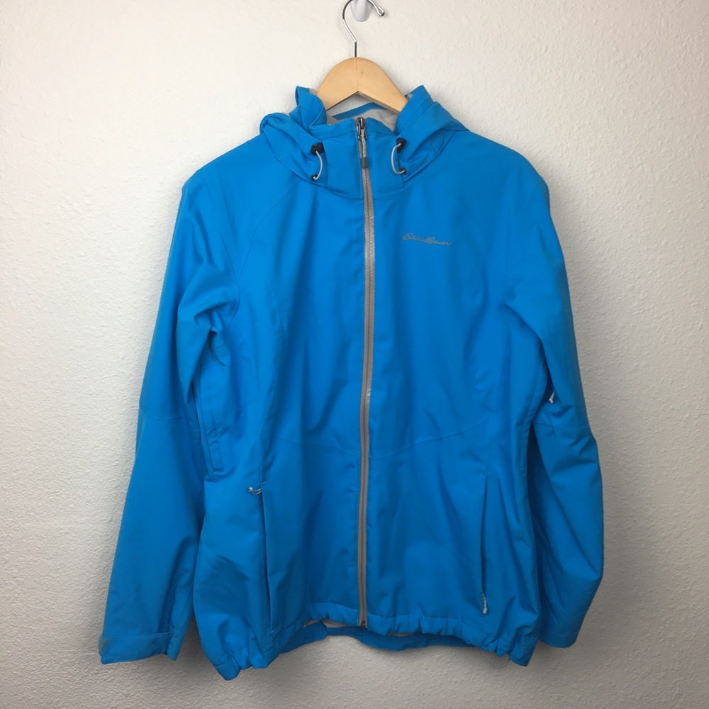 Eddie Bauer Blue Rain Jacket Weatheredge